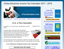 Tablet Screenshot of etaxcalculator.com